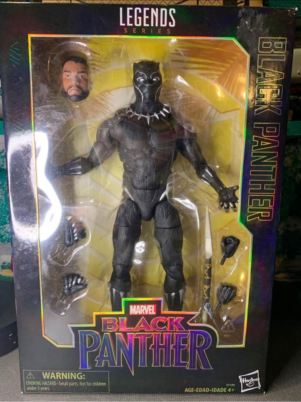 Marvel Black Panther Action Figure - Black with Silver Accents